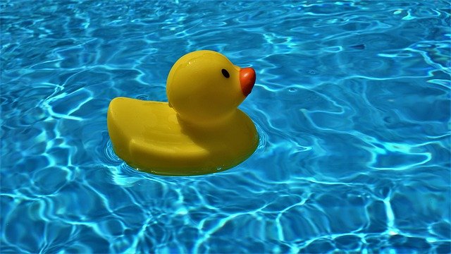 Traditional party in the pool